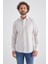 Erkek Bej Klasik Yaka Regular Fit Spor Pamuk Gömlek GM22Y221029_K07 4