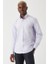 Erkek Lila Desenli Regular Fit Pamuk Spor Gömlek GM22Y221016_C44 5