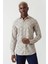 Slim Fit Kahve Desenli Ram Yaka Spor Erkek Gömlek GM22Y221151_E11 1