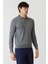 Basic Polo Yaka Yün Koyu Gri Erkek Triko TR21K21210_D56 5