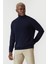 Regular Fit Tam Balıkçı Yaka Lacivert Erkek Triko TR20K20201_D39 4
