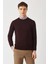 Akrilik Yün Bisiklet Yaka Bordo Erkek Triko TR22K22200_D25 1