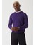 Akrilik Yün Bisiklet Yaka Mor Erkek Triko TR22K22200_D43 1