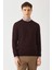 Akrilik Yün Bisiklet Yaka Bordo Erkek Triko TR22K22200_D25 4