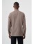 Regular Fit Fermuarlı Flanel Kahve Erkek Gömlek GM22K222093_D11 2