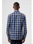 Regular Fit Kışlık Ekose Lacivert Spor Erkek Gömlek GM22K222108_D39 2