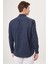 Regular Fit Düz Lacivert Spor Erkek Gömlek GM23Y231112_D39 2