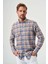 Regular Fit Kahve Paşa Yaka Ekoseli Spor Erkek Gömlek GM23Y231027_D11 3