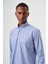 Regular Fit Lacivert Yazlık Ekose Paşa Yaka Spor Erkek Gömlek GM23Y231019_D39 4