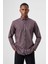 Regular Fit Paşa Yaka Ekoseli Kahve Spor Erkek Gömlek GM22K222104_D11 4