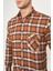 Regular Fit Kışlık Flanel Kahve Erkek Gömlek GM22K222102_D11 3
