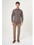 Regular Fit Kahve Flanel Çıtçıtlı Erkek Gömlek GM22K222100_D11 5