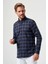 Regular Fit Lacivert Flanel Çıtçıtlı Erkek Gömlek GM22K222100_D39 1