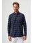 Regular Fit Lacivert Flanel Çıtçıtlı Erkek Gömlek GM22K222100_D39 3
