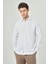 Regular Fit Twill Dokulu Beyaz Spor Erkek Gömlek GM23Y231053_D01 1