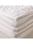 Soft Kapitoneli Sıvı Geçirmez Fitted Tek Kişilik Alez - Beyaz - 100X200 cm 3