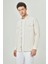 Regular Fit Paşa Yaka Bej Spor Erkek Gömlek GM23Y231073_D07 4