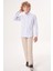 Regular Fit Yaka Düğmeli Mavi Erkek Çocuk Gömlek GM23Y231169_D35 5