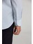 Regular Fit İtalyan Yaka Kareli Mavi Erkek Gömlek GM23K232072_D35 3