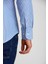 Regular Fit Çizgili Mavi Basic Erkek Gömlek GM23K232019_D35 3