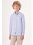 Regular Fit Yaka Düğmeli Mavi Çocuk Gömlek GM23Y231162_D35 1