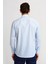 Regular Fit İtalyan Yaka Mavi Basic Klasik Erkek Gömlek GM23K232070_D35 2