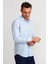 Regular Fit İtalyan Yaka Mavi Basic Klasik Erkek Gömlek GM23K232070_D35 5