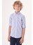 Regular Fit Yaka Düğmeli Lacivert Çocuk Erkek Gömlek GM23Y231164_D39 5
