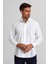 Erkek Beyaz Regular Fit Pötikare Gömlek GM23K232095_D01 5
