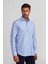 Regular Fit İtalyan Yaka Mavi Erkek Gömlek PLTG009_D35 3