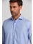 Regular Fit İtalyan Yaka Mavi Erkek Gömlek PLTG009_D35 5