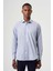Regular Fit Mavi İtalyan Kumaş Klasik Erkek Gömlek GM23K232045_D35 1