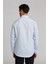 Modern Fit Yarım İtalyan Yaka Mavi Klasik Erkek Gömlek GMARS0422302101_D35 2
