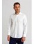 Modern Fit Yarım İtalyan Yaka Beyaz Klasik Erkek Gömlek GMARS0422302101_D01 4