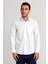 Regular Fit Beyaz Saten Klasik Erkek Gömlek GM23K232064_D01 1