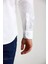 Regular Fit Beyaz Saten Klasik Erkek Gömlek GM23K232064_D01 3