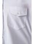 Regular Fit Kol İçi Apoletli Beyaz Basic Erkek Gömlek GM23K232060_D01 3