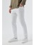 Beyaz Slim Fit 5 Cep Kot Pantolon 5