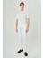 Beyaz Pamuk 4 Cepli Spor Erkek Pantolon PNS23Y23109_D01 1