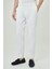 Beyaz Pamuk 4 Cepli Spor Erkek Pantolon PNS23Y23109_D01 2