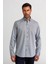 Regular Fit Paşa Yaka Düğmeli Gri Basic Spor Erkek Gömlek GMARS0322301203_D55 1