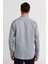 Regular Fit Paşa Yaka Düğmeli Gri Basic Spor Erkek Gömlek GMARS0322301203_D55 2