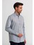 Regular Fit Paşa Yaka Düğmeli Gri Basic Spor Erkek Gömlek GMARS0322301203_D55 4