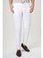 Beyaz Pamuk 5 Cepli Spor Erkek Pantolon PNS23Y23104_D01 2