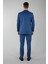 Comfort Fit Mono Yaka Drop 6 Çift Yırtmaçlı Açık Lacivert Erkek Yün Takım Elbise PTK23YNOS001_D38 2