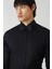 Siyah Pamuk Ata Yaka Slim Fit Erkek Gömlek GM21Y211350_D99 3