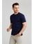 Süprem Kumaş O Yaka Lacivert Erkek T-Shirt TSNOS24Y24101_D39 5