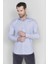 Erkek Lacivert Pamuk Regular Fit İtalyan Yaka Klasik Gömlek GM21K212084_C39 4