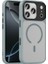 iPhone 17 Pro Kılıf Magsafe Özellikli ve Şerit Renkli Şık Velure Premium Sert Tpu Silikon Kapak 1