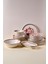 Danish Altın Yaldızlı Stoneware Yemek Takımı 27 Parça 6 Kişilik Yemek Seti 1